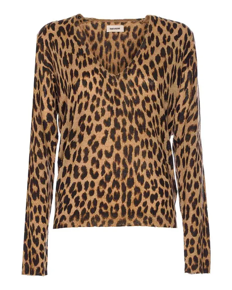 Zadig & Voltaire Rundhalspullover - Animal Animal