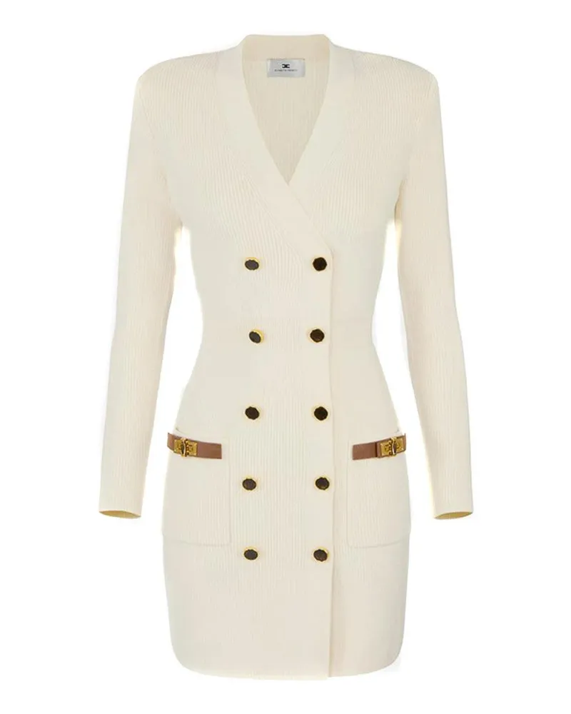 Elisabetta Franchi Kurzes Kleid - Weiß Weiß