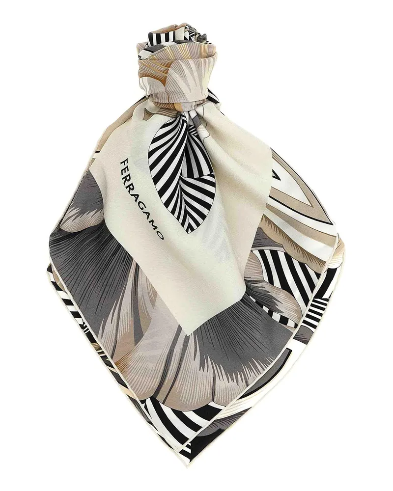 Ferragamo Schal - Weiß Weiß