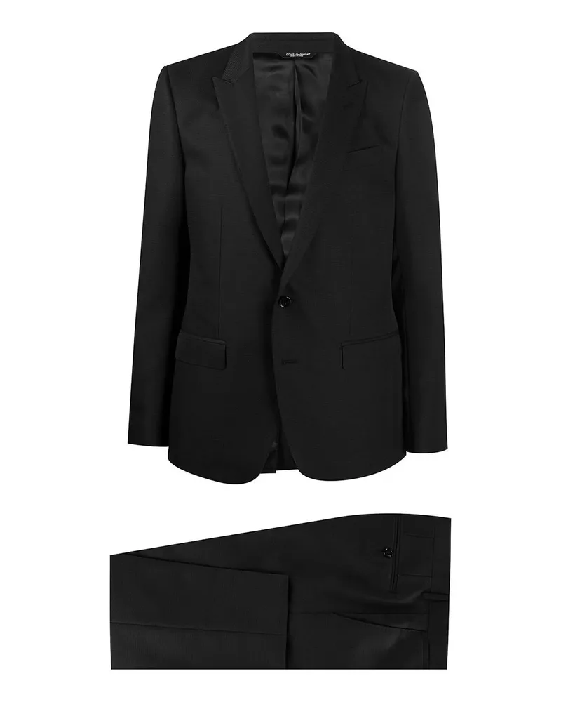 Dolce & Gabbana Eleganter Anzug - Schwarz Schwarz