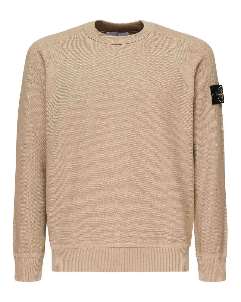 Stone Island Rundhalspullover - Beige Beige