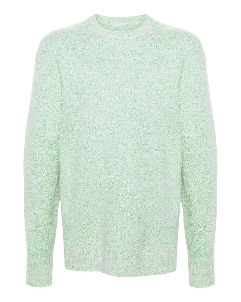 Jil Sander Rundhalspullover - Schwarz Hellgrün