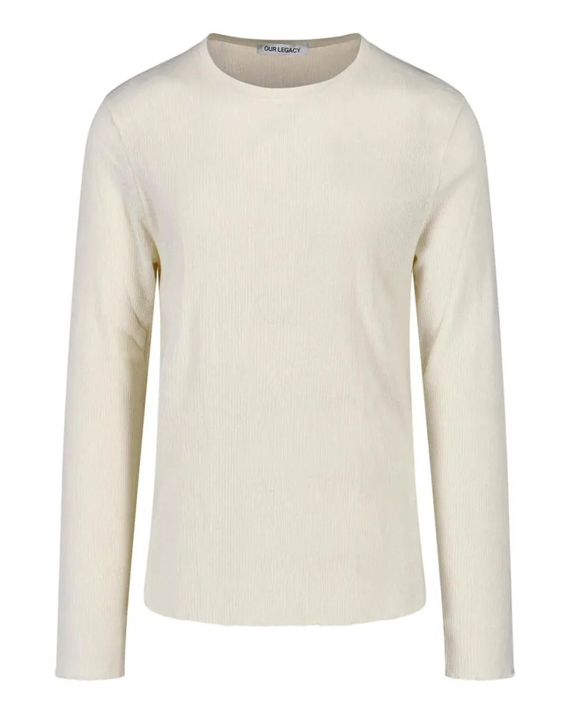 Our Legacy Rundhalspullover - Creme Creme