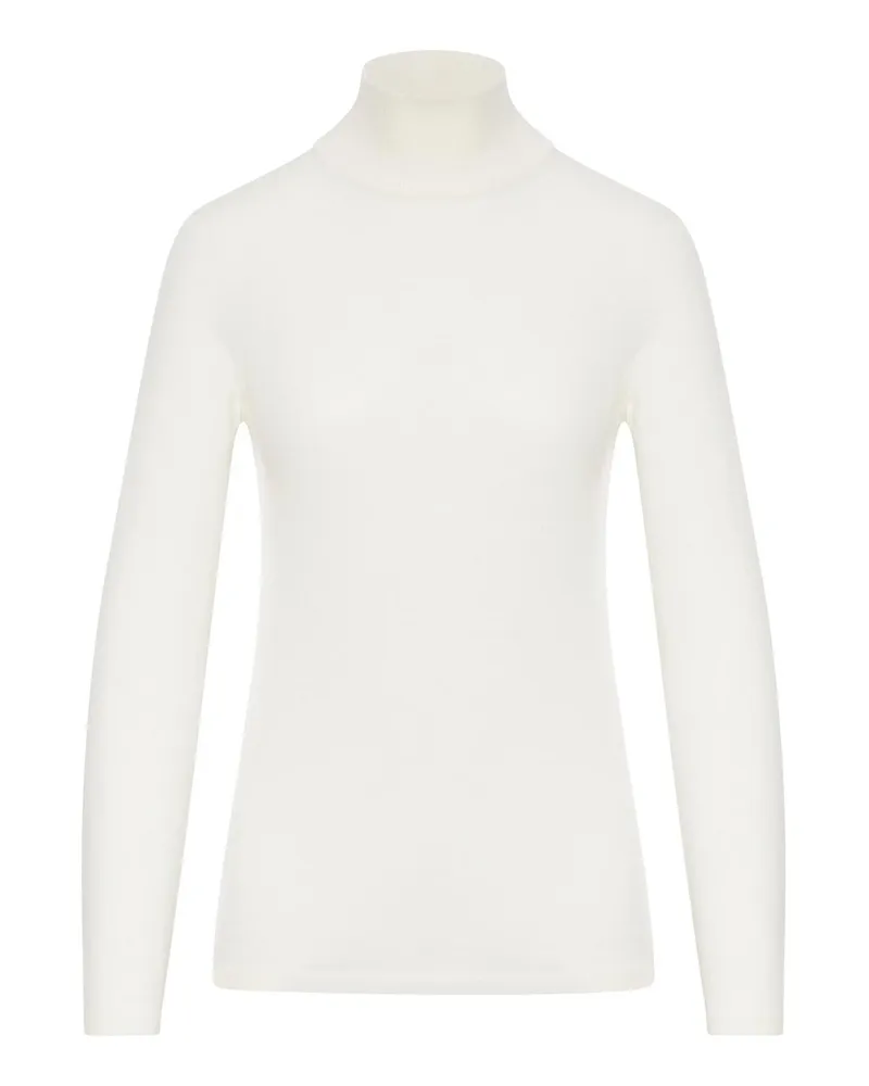 Max Mara Rollkragenpullover - Weiß Weiß