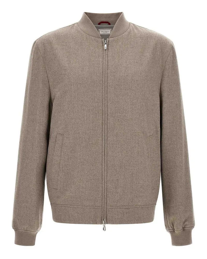 Brunello Cucinelli Bomberjacke - Grau Grau