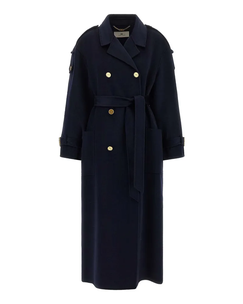 Elisabetta Franchi Trenchcoat - Blau Blau