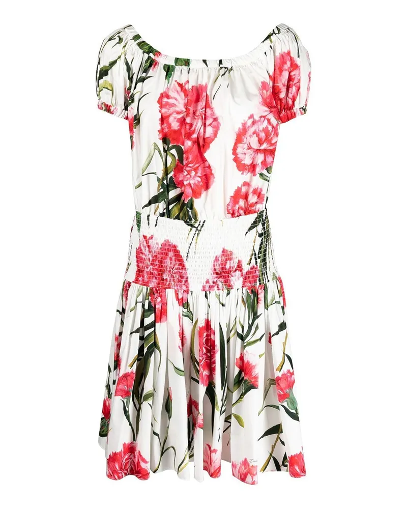 Dolce & Gabbana Knielanges Kleid - Weiß Weiß