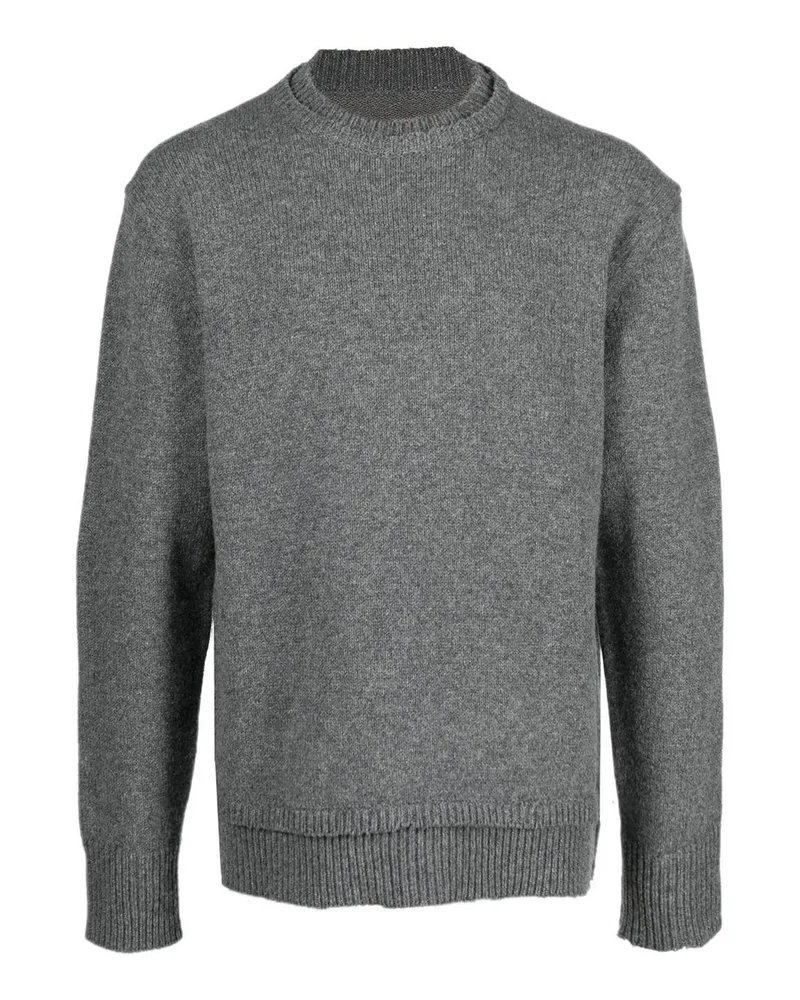 Maison Margiela Rundhalspullover - Grau Grau