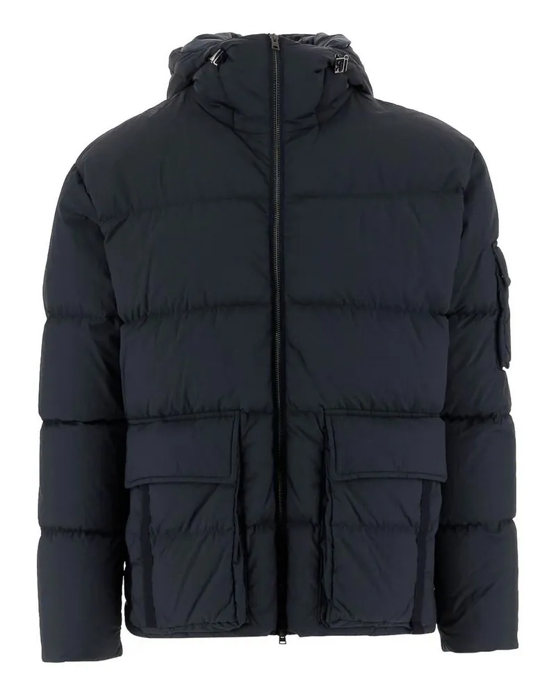 Herno Knielanger Mantel - Blau Blau