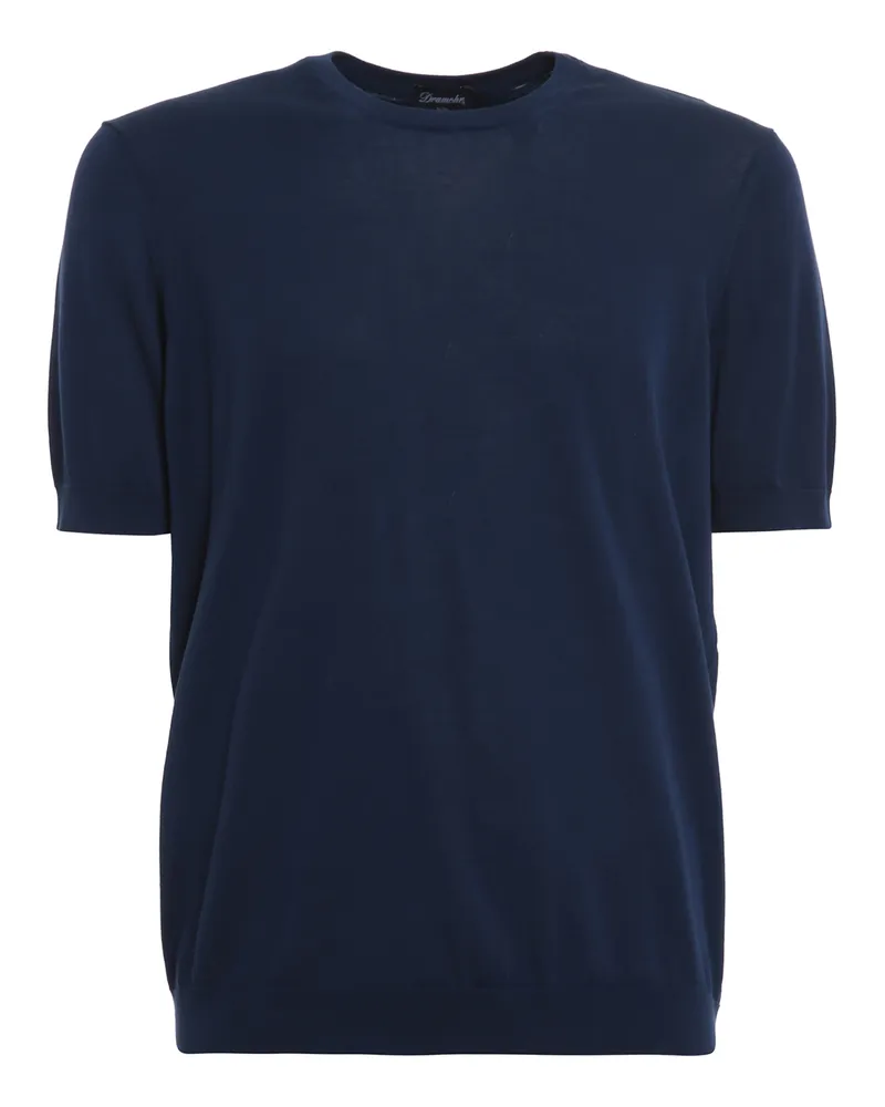 Drumohr  T-Shirt - Blau Blau