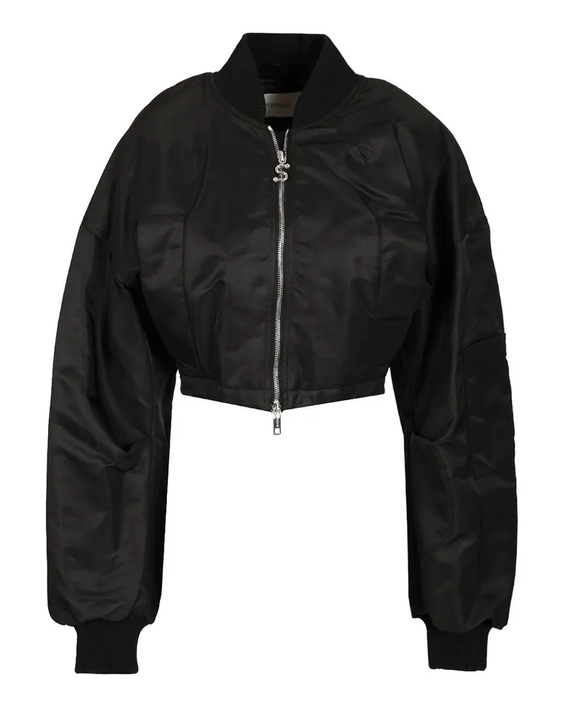 SPORTMAX Bomberjacke - Schwarz Schwarz