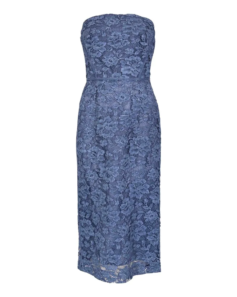 Clips Knielanges Kleid - Blau Blau