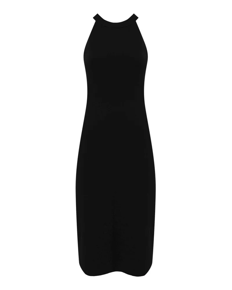 Max Mara Knielanges Kleid - Schwarz Schwarz