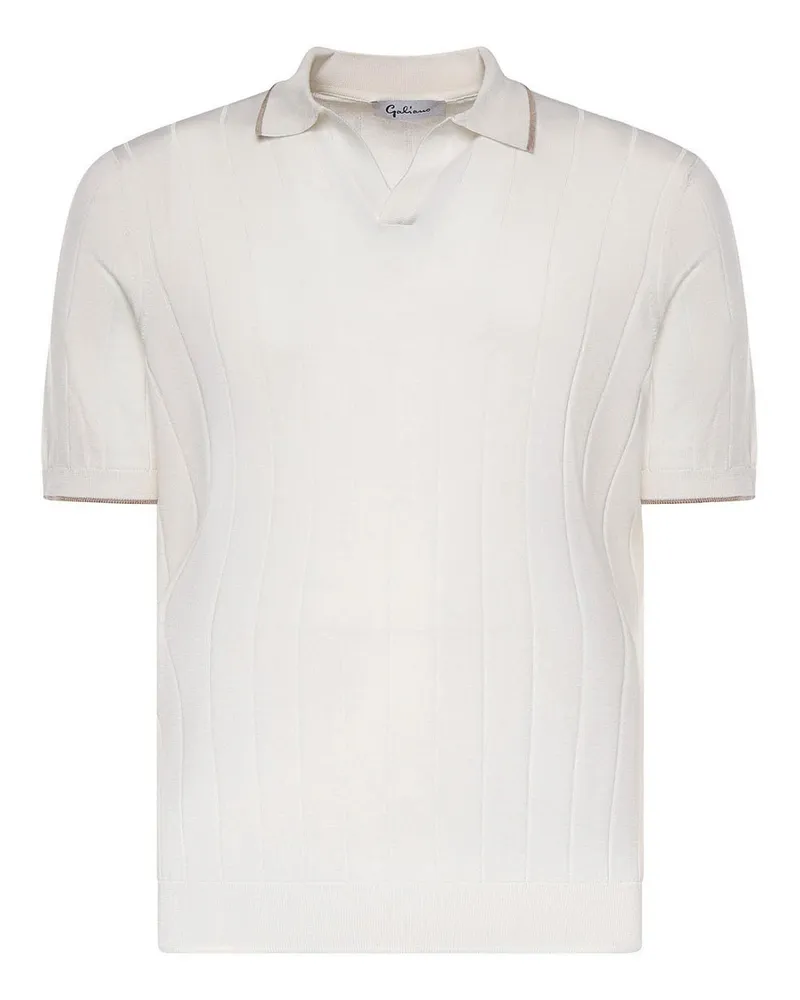 Giuliano Galiano Poloshirt - Weiß Weiß