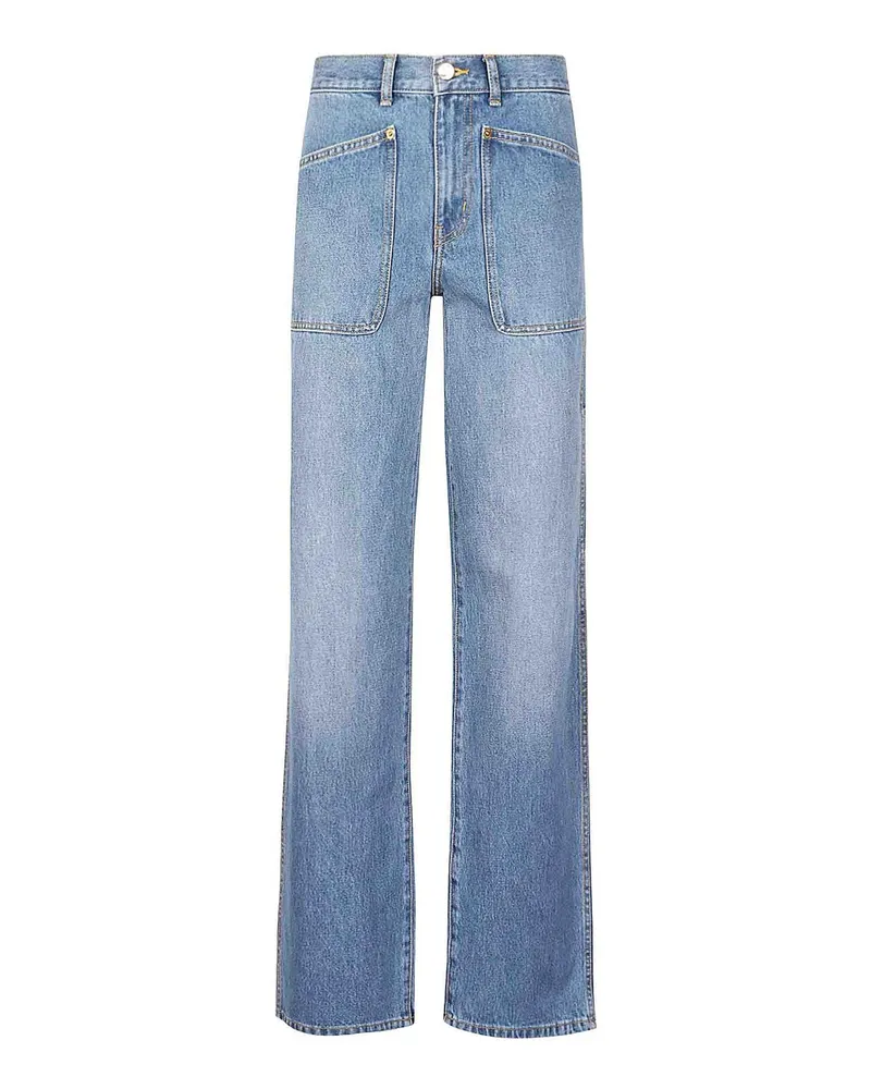 Tory Burch Bootcut Jeans - Dunkles Jeansblau Dunkles