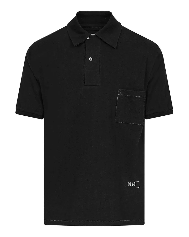 Maison Margiela Poloshirt - Schwarz Schwarz