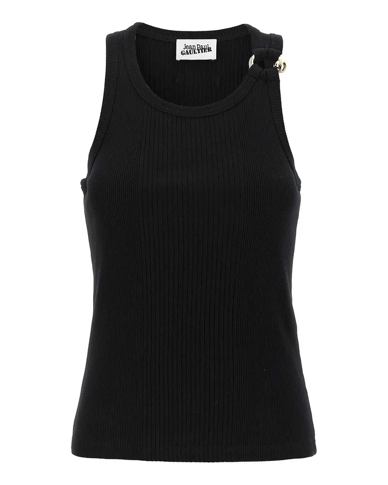 Jean Paul Gaultier Top - Schwarz Schwarz