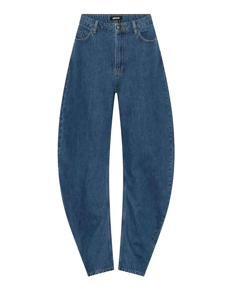 ROTATE Birger Christensen Straight Leg Jeans - Jeansblau Jeansblau
