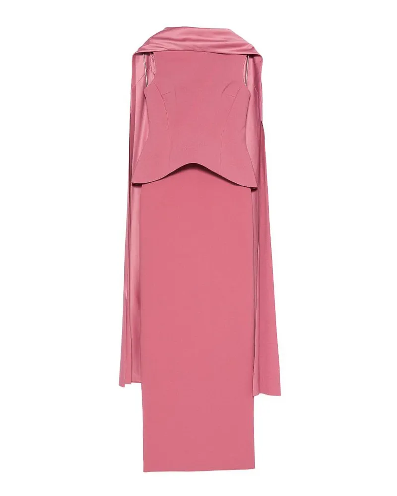 Solace London Maxikleid - Rosa Nude