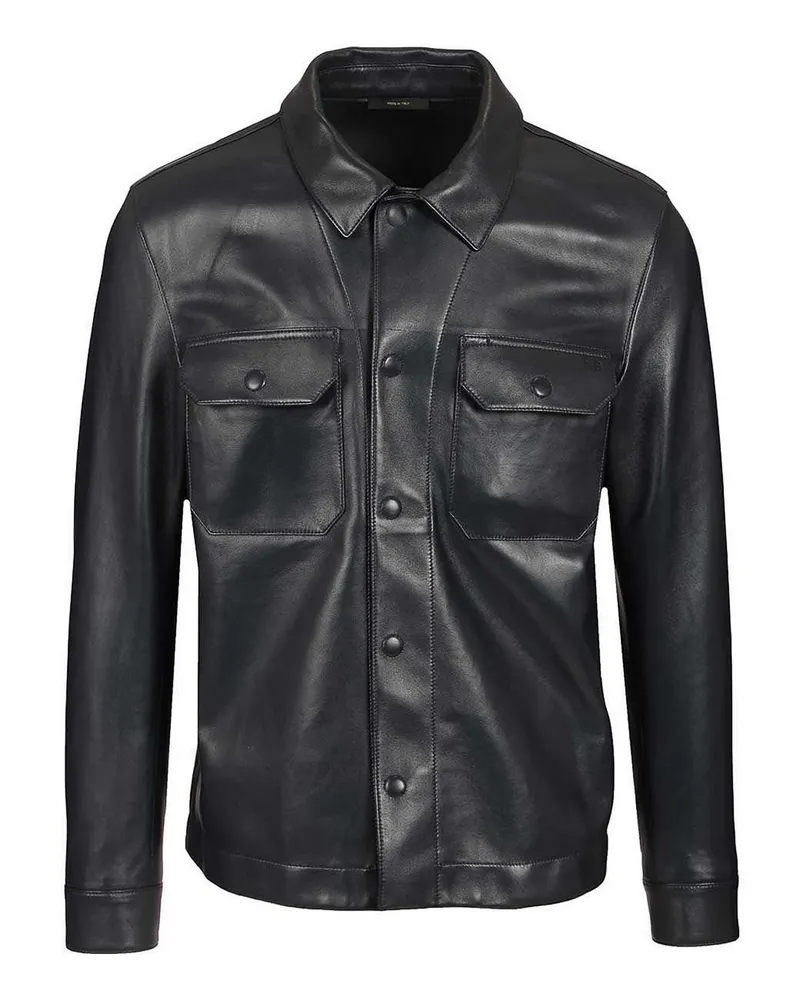Tom Ford Lederjacke - Blau Blau