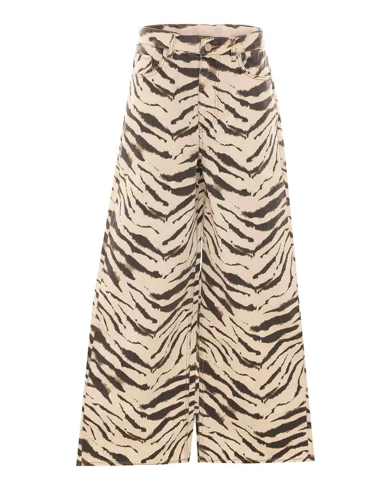 Ganni Straight Leg Jeans - Beige Beige