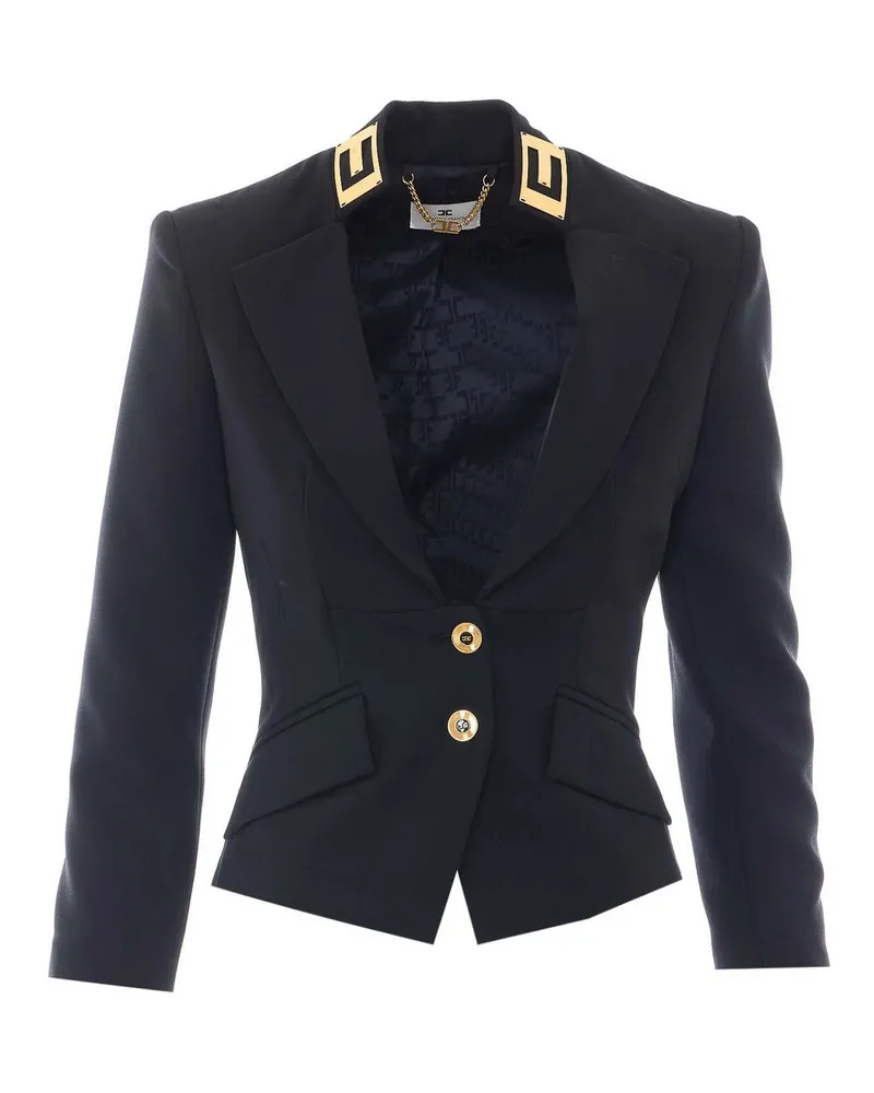 Elisabetta Franchi Casualjacke - Schwarz Schwarz