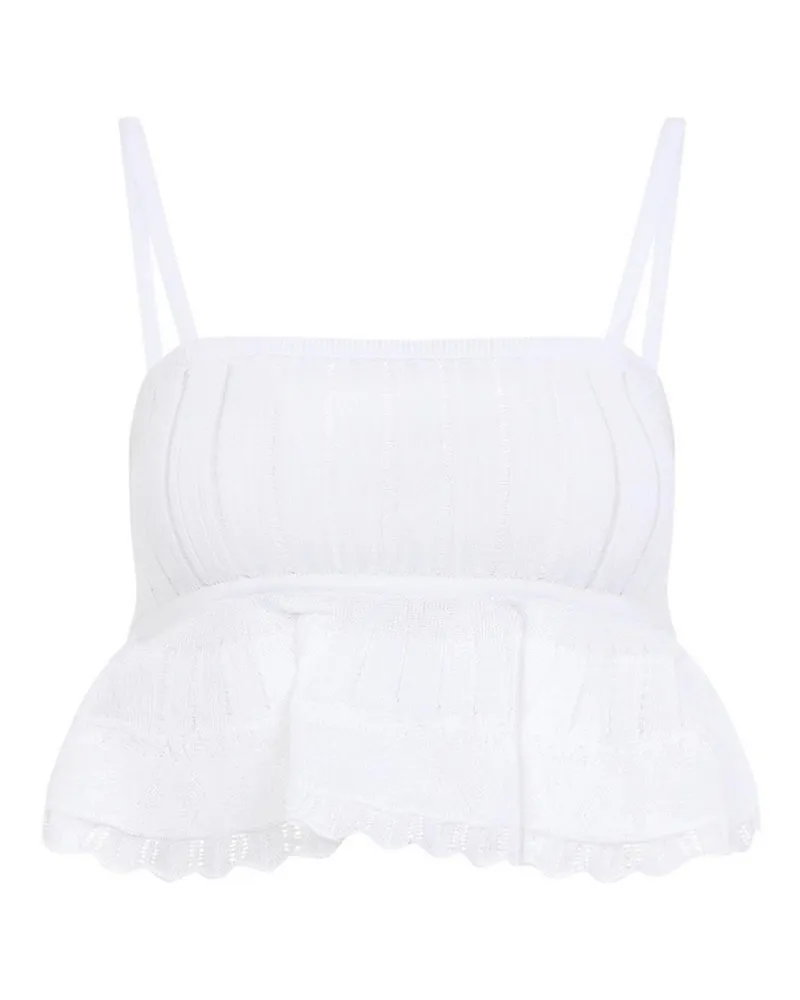 Alaïa Top - Weiß Weiß