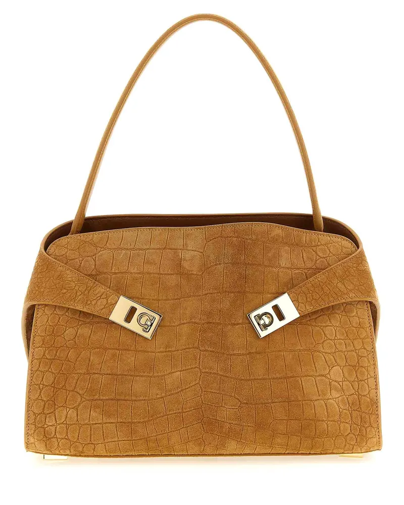 Ferragamo Schultertasche - Braun Braun
