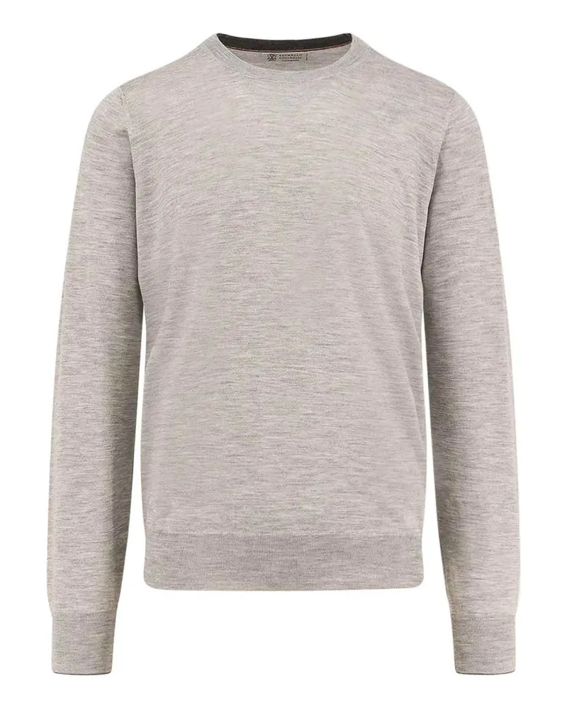 Brunello Cucinelli U-Boot-Pullover - Grau Grau