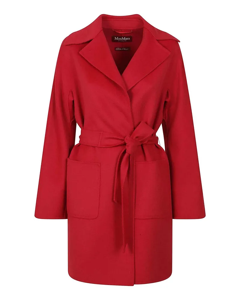 Max Mara Kurzer Mantel - Rot Rot