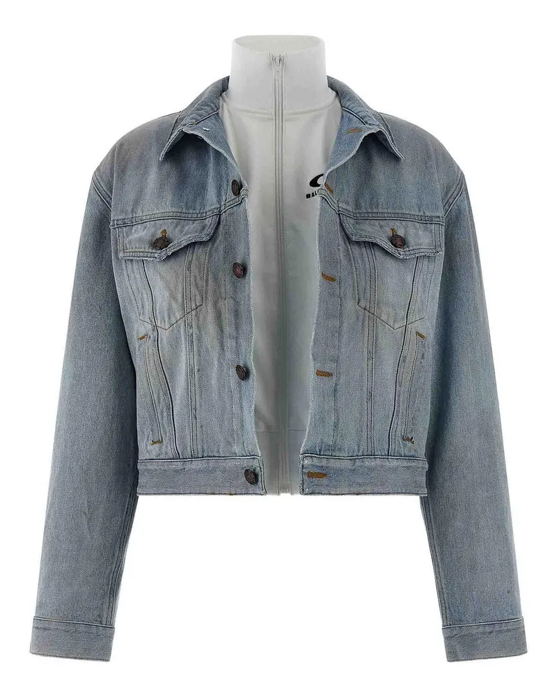 Balenciaga Rollkragenpullover - Hellblau Hellblau