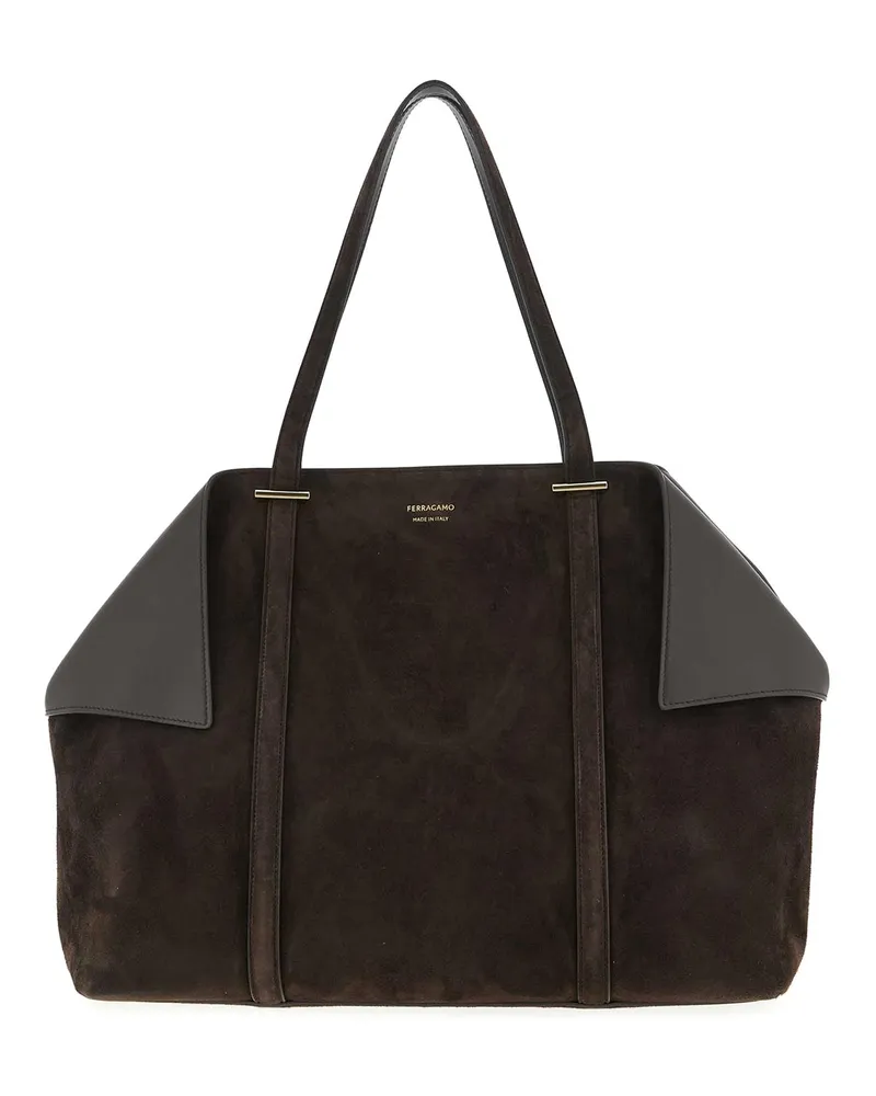 Ferragamo Schultertasche - Braun Braun