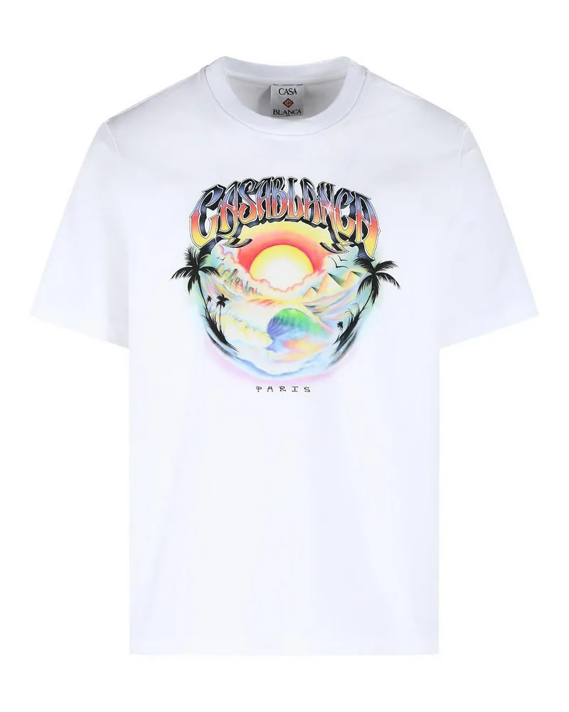 Casablanca Paris T-Shirt - Weiß Weiß