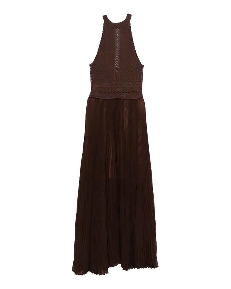 Twin-Set Knielanges Kleid - Braun Braun