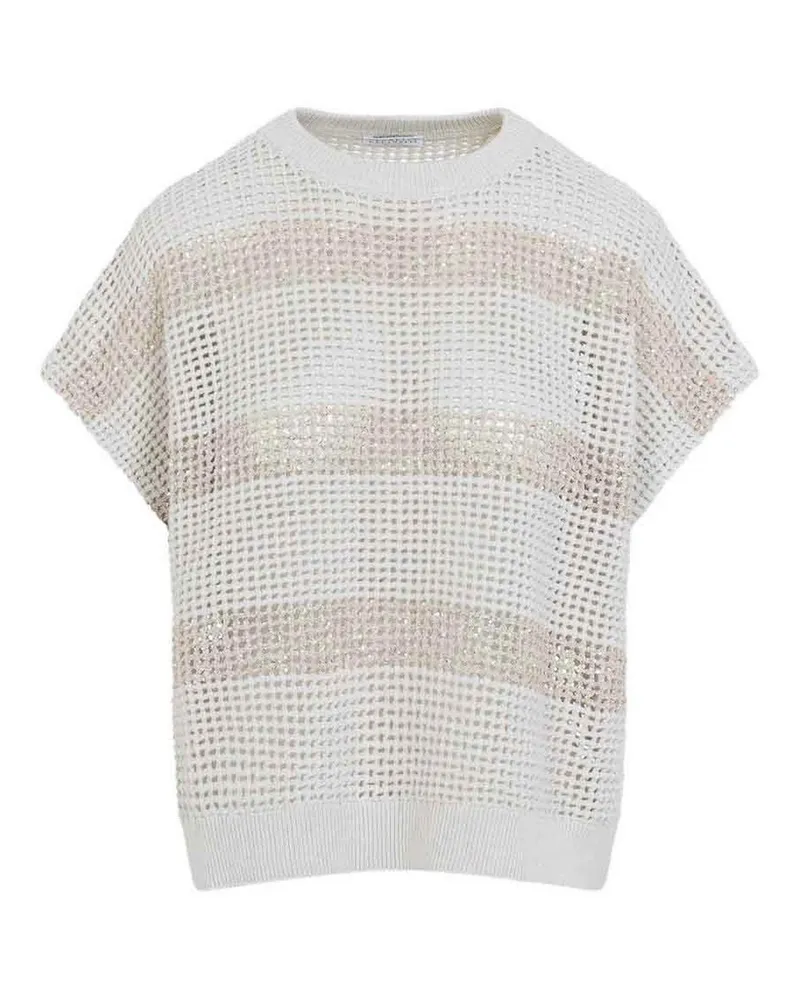Brunello Cucinelli Top - Weiß Weiß