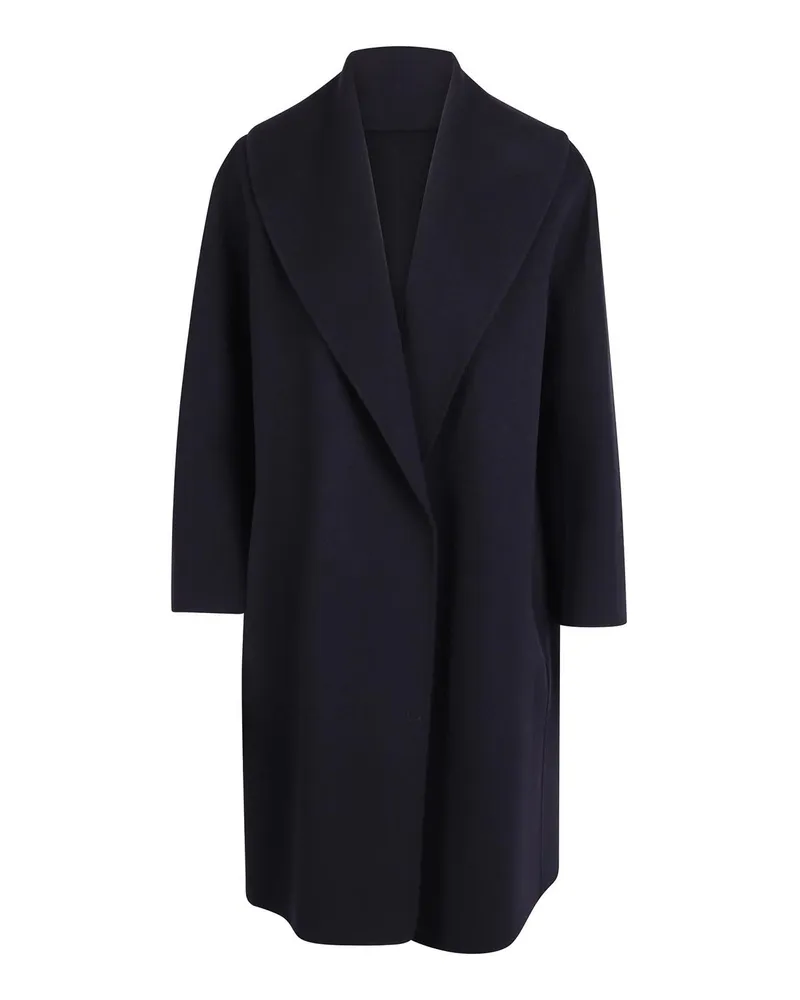 Max Mara Langer Mantel - Blau Blau