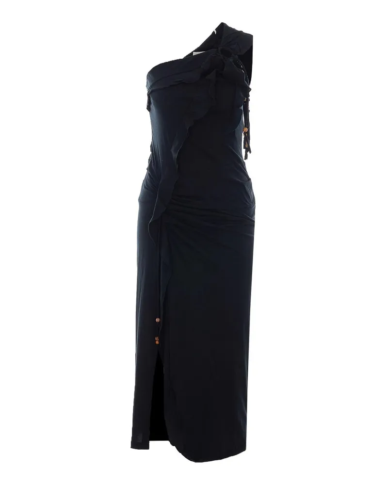 Isabel Marant Knielanges Kleid - Schwarz Schwarz