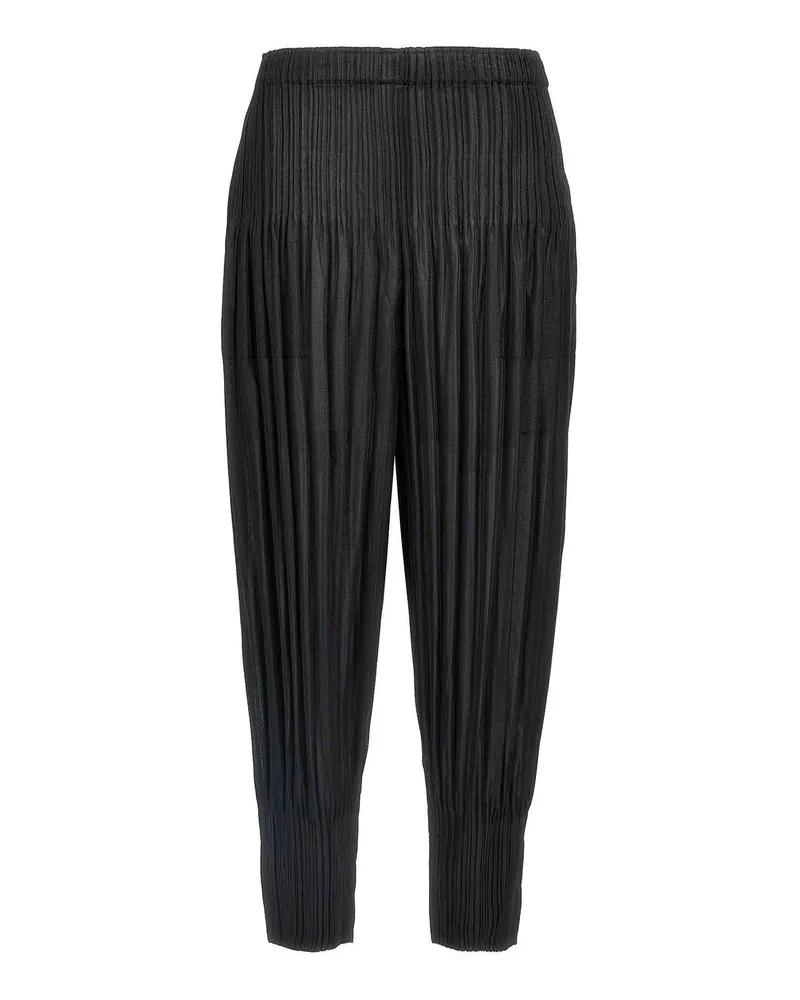 Issey Miyake Casual Hose - Schwarz Schwarz