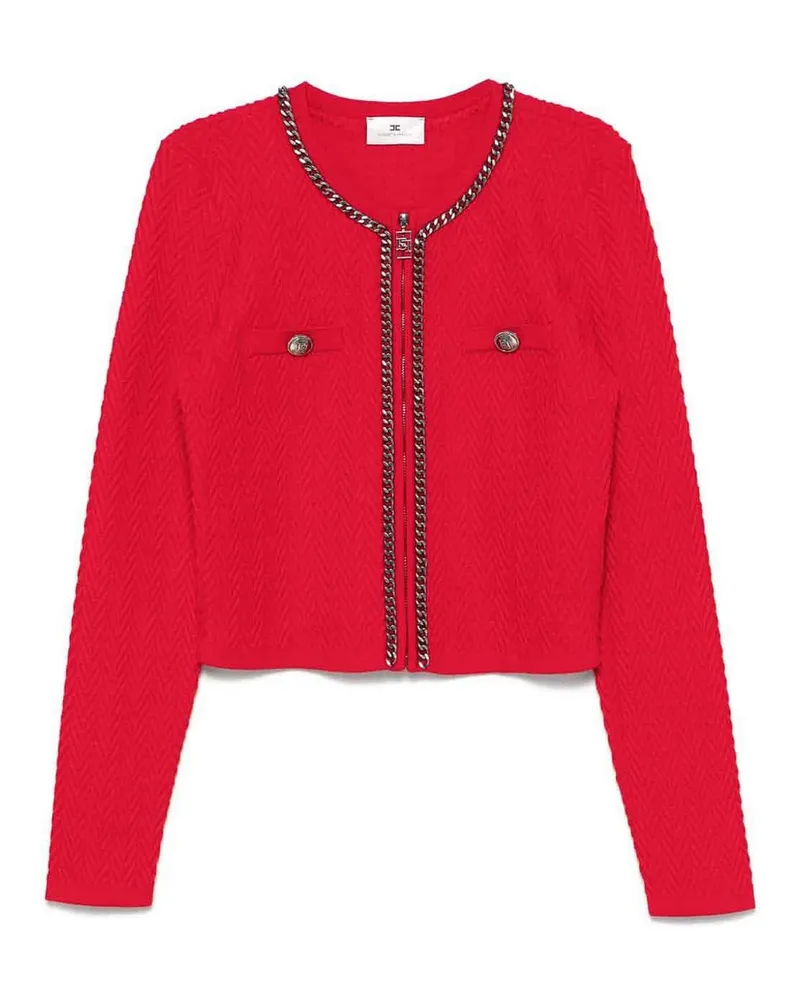 Elisabetta Franchi Rundhalspullover - Rot Rot