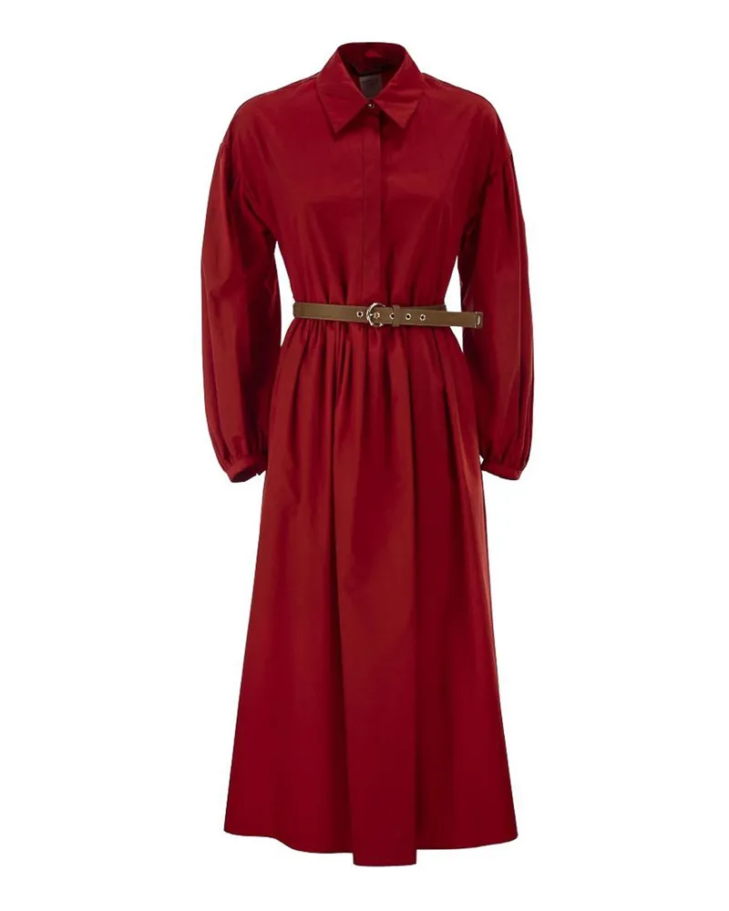 Max Mara Knielanges Kleid - Rot Rot