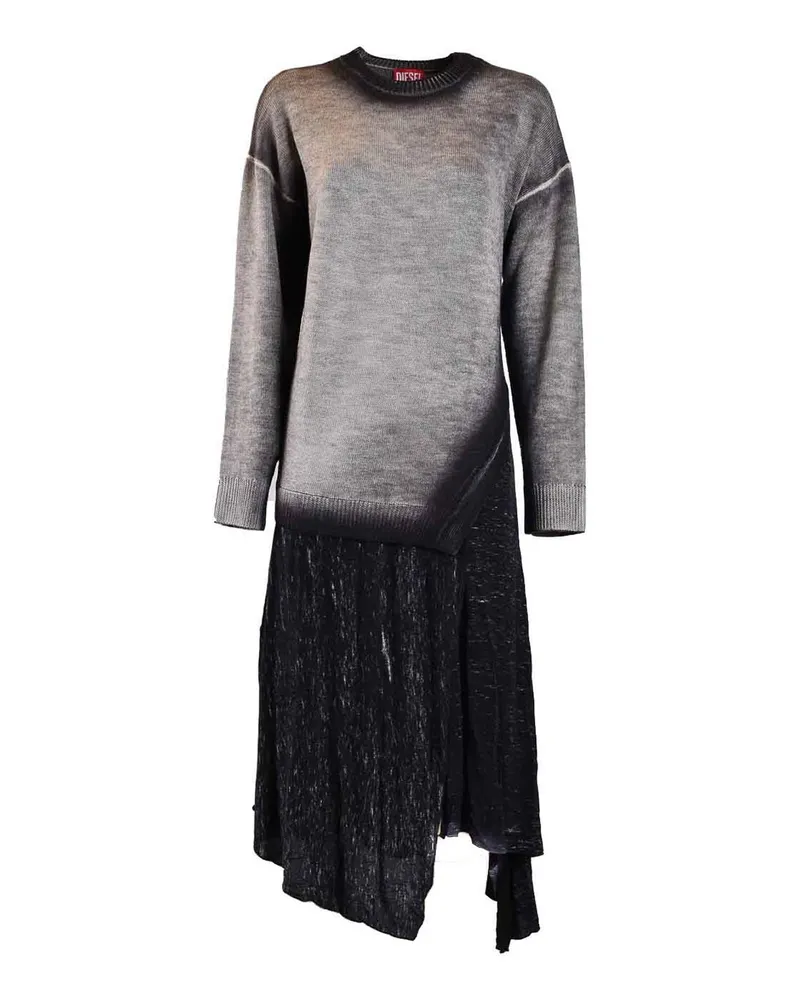 Diesel Knielanges Kleid - Grau Grau
