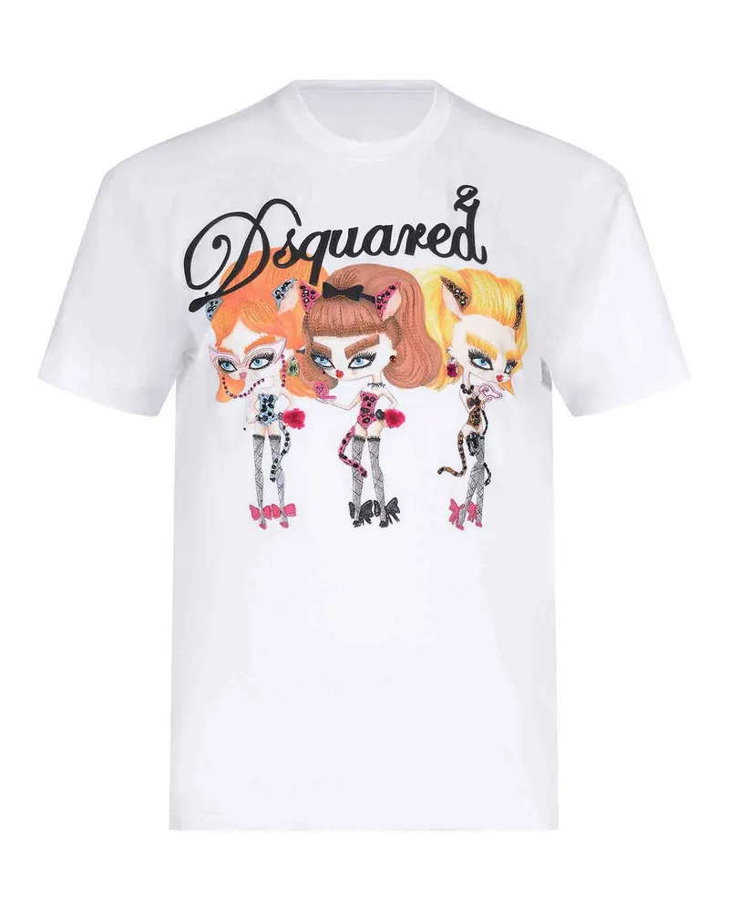 Dsquared2 T-Shirt - Weiß Weiß