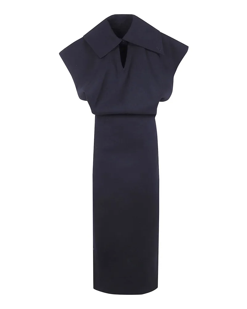 Issey Miyake Knielanges Kleid - Schwarz Schwarz