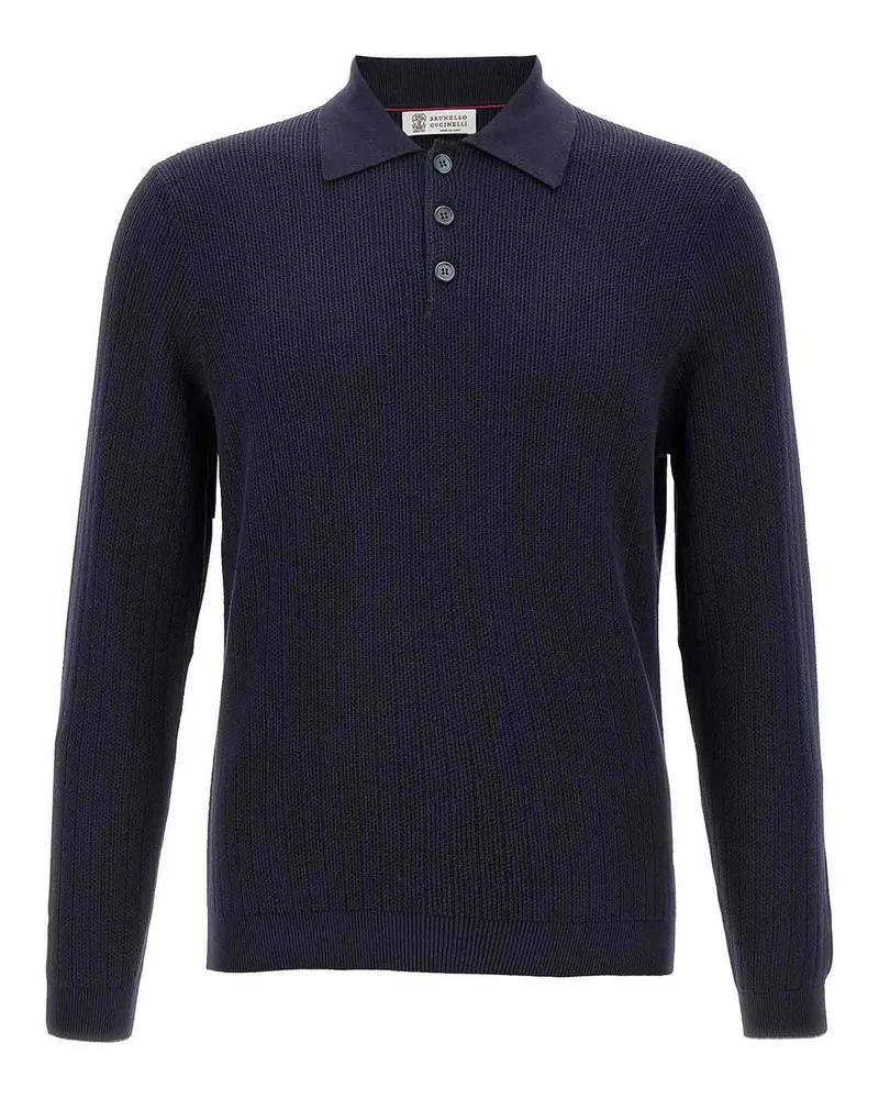 Brunello Cucinelli Poloshirt - Blau Blau