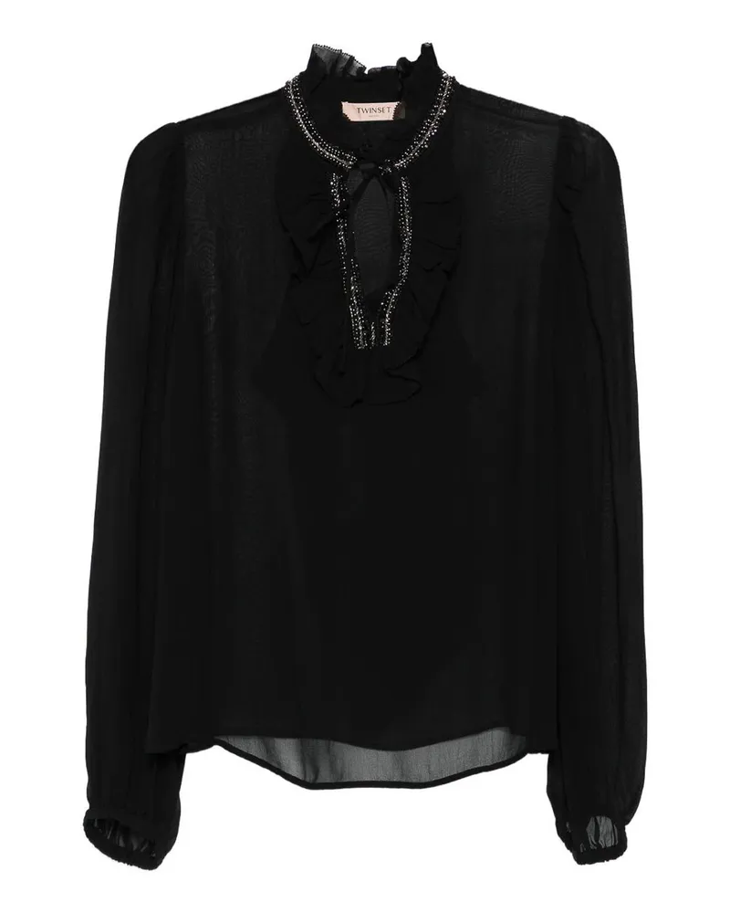 Twin-Set Bluse - Schwarz Schwarz