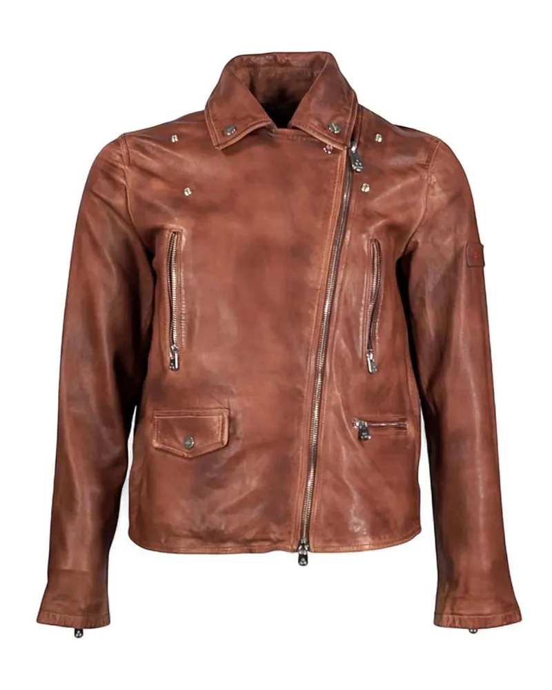 Peuterey Lederjacke - Braun Braun