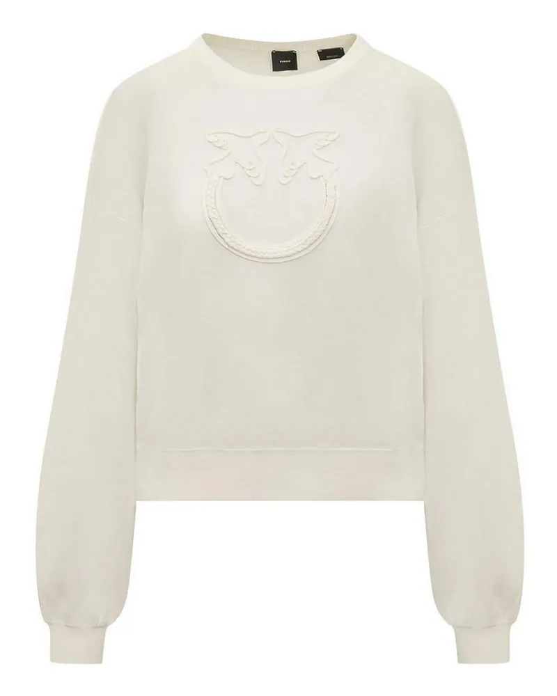 Pinko Rundhalspullover - Weiß Weiß