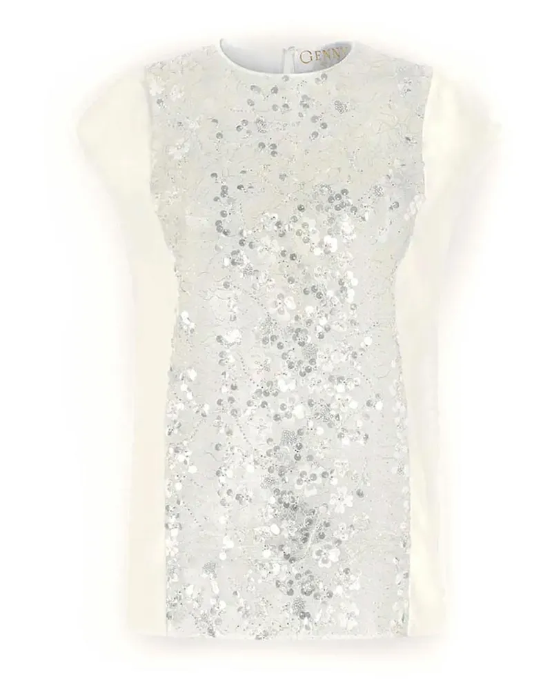 Genny Rundhalspullover - Beige Beige