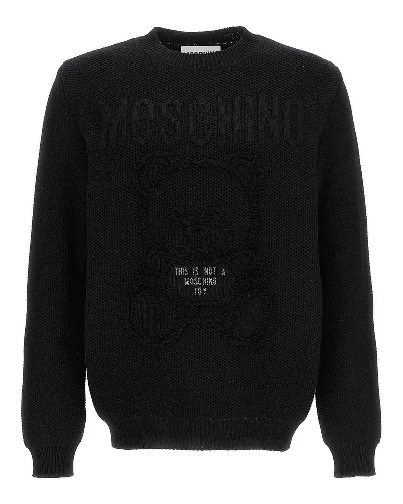 Moschino Rundhalspullover - Schwarz Schwarz