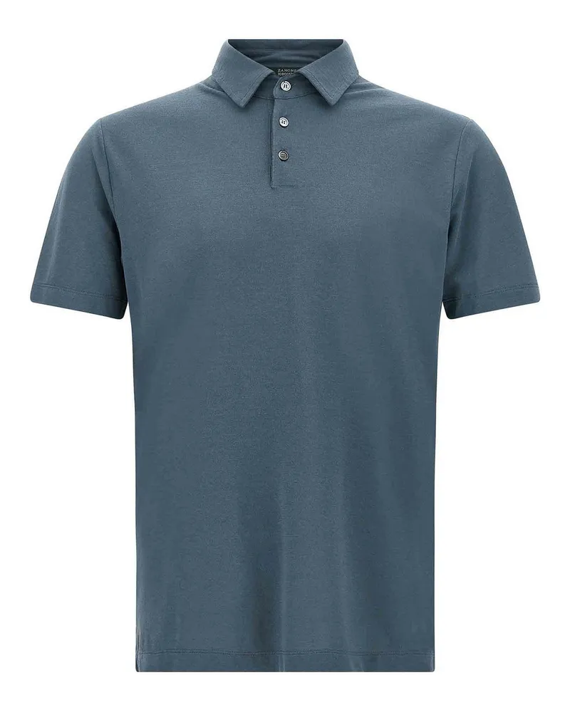 Zanone Poloshirt - Blau Blau